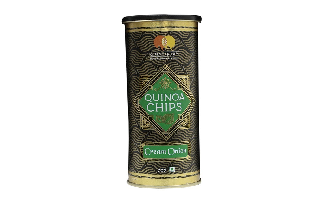 Queen's Quinoa Chips Cream Onion    Jar  55 grams